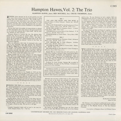 Hampton Hawes / ハンプトン・ホーズ / This Is Hampton Hawes Vol. 2: The Trio (LAX-3042)