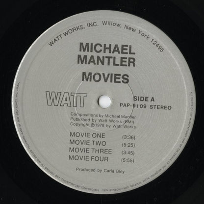 Michael Mantler - Movies (PAP-9109) LP 1978 JPN WATT/TRIO｜中古LP