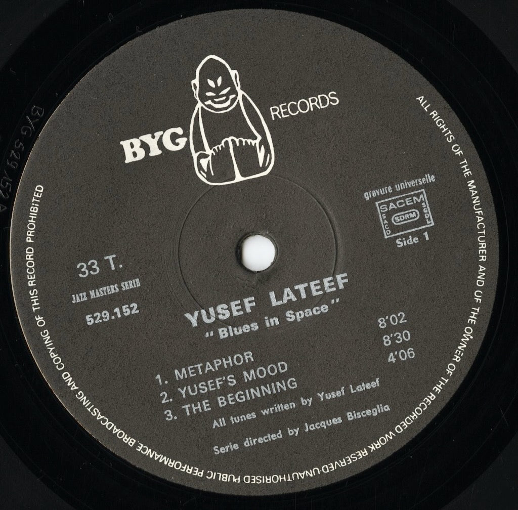 Yusef Lateef - Blues In Space (BYG 529152) LP 1969 FRA BYG｜中古LP