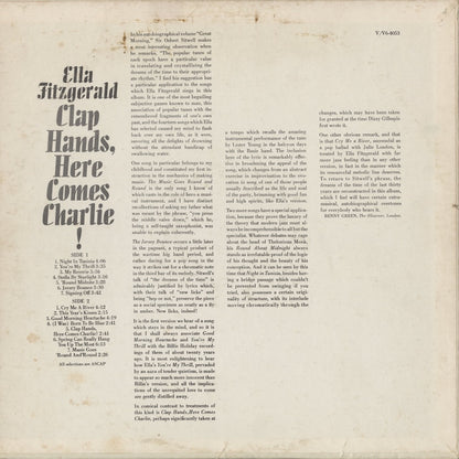Ella Fitzgerald / エラ・フィッツジェラルド / Clap Hands Here Comes Charlie! (V6-4053)