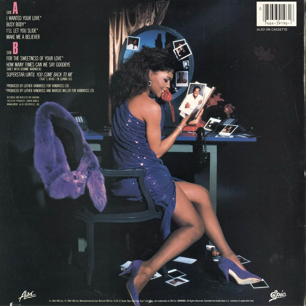 Luther Vandross – Busy Body (FE 39196) LP 1983 US Epic｜中古LP