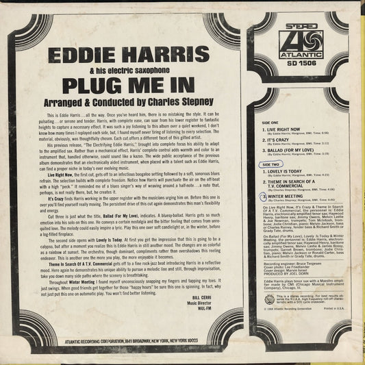 Eddie Harris - Plug Me In (SD 1506) 1968 US Atlantic｜中古LP