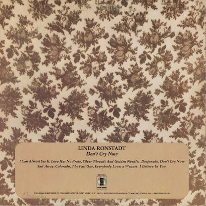 Linda Ronstadt / リンダ・ロンシュタット / Don't Cry Now (SD-5064)