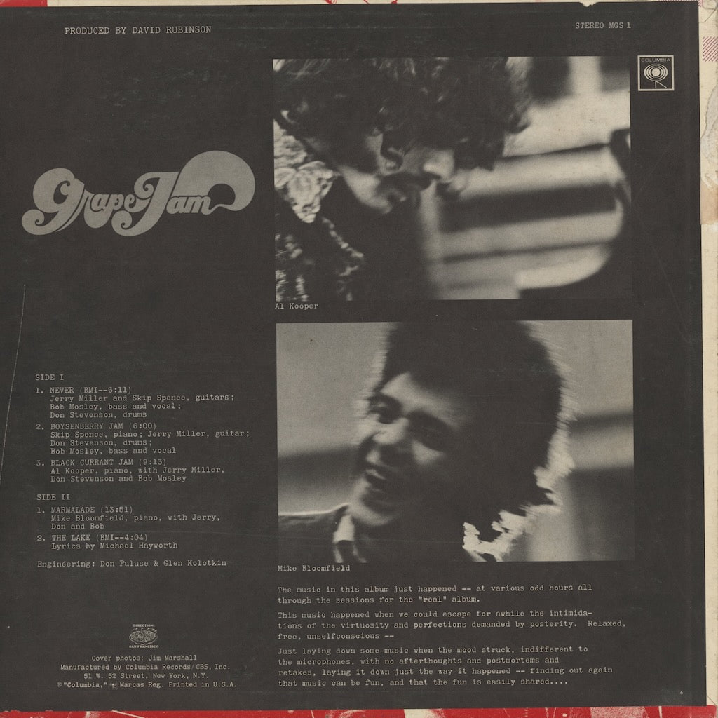 Moby Grape / モビー・グレイプ / Grape Jam (CX3 MGS1)