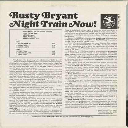 Rusty Bryant – Night Train Now! (PRST-7735) 1969 US Prestige｜中古LP