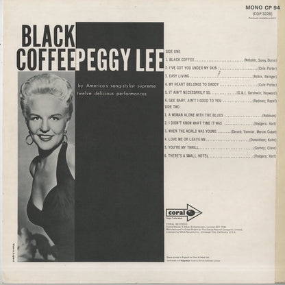 Peggy Lee / ペギー・リー / Black Coffee With Peggy Lee (CP 94)