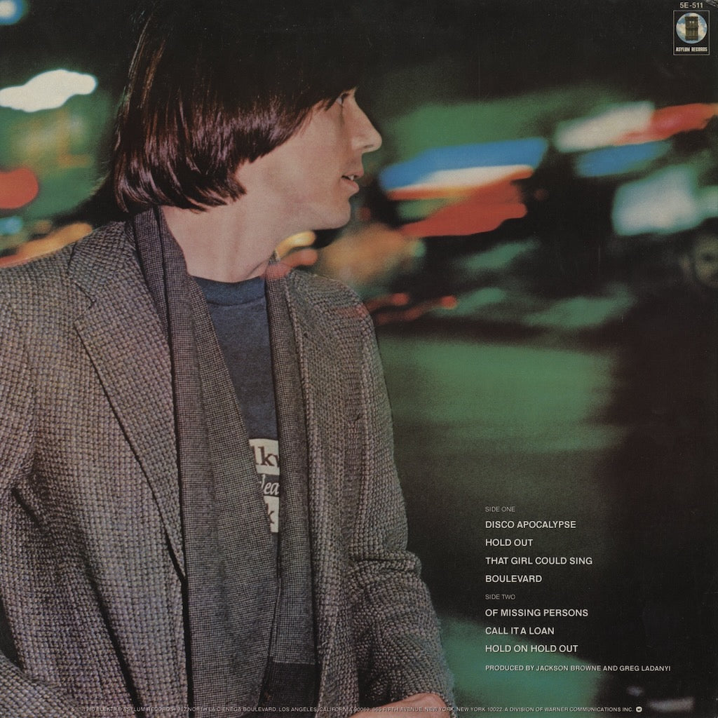 Jackson Browne - Hold Out (5E-511) LP 1980 US Asylum