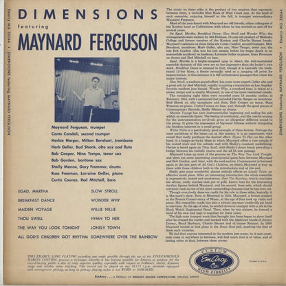 Maynard Ferguson / メイナード・ファーガソン / Dimensions (MG 36044)