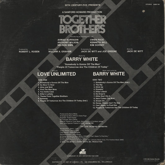 Barry White / バリー・ホワイト / Together Brothers -OST (ST-101)