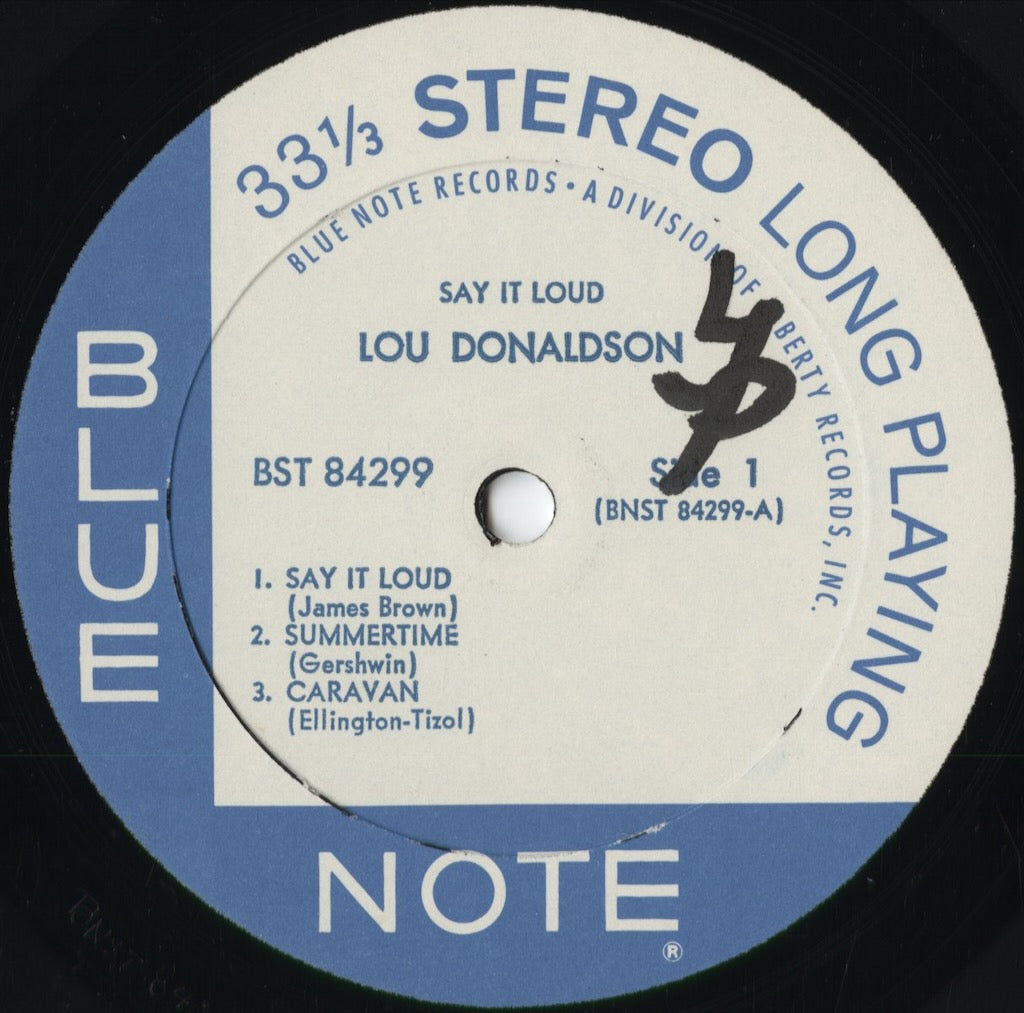 Lou Donaldson – Say It Loud! (BST 84299) 1969 US Blue Note｜中古LP