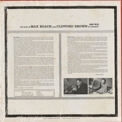 Max Roach And Clifford Brown / マックス・ローチ　クリフォード・ブラウン / The Best Of Max Roach And Clifford Brown In Concert (GNP-18)