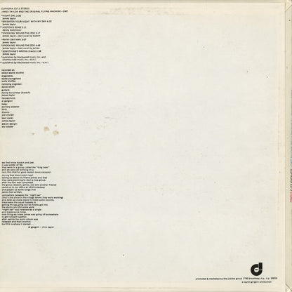 James Taylor - James Taylor And The Original Flying Machine - 1967 (EST-2) 1971 US Euphoria｜中古LP