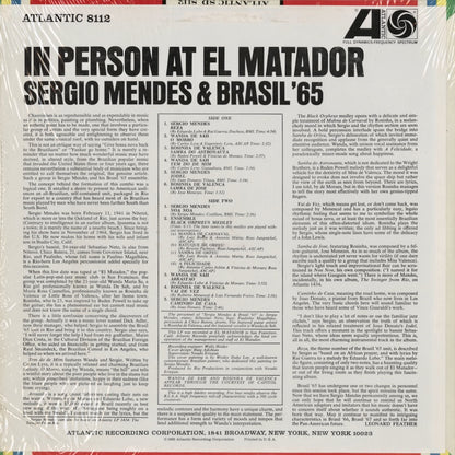 Sergio Mendes / セルジオ・メンデス / In Person At El Matador (8112) MONO