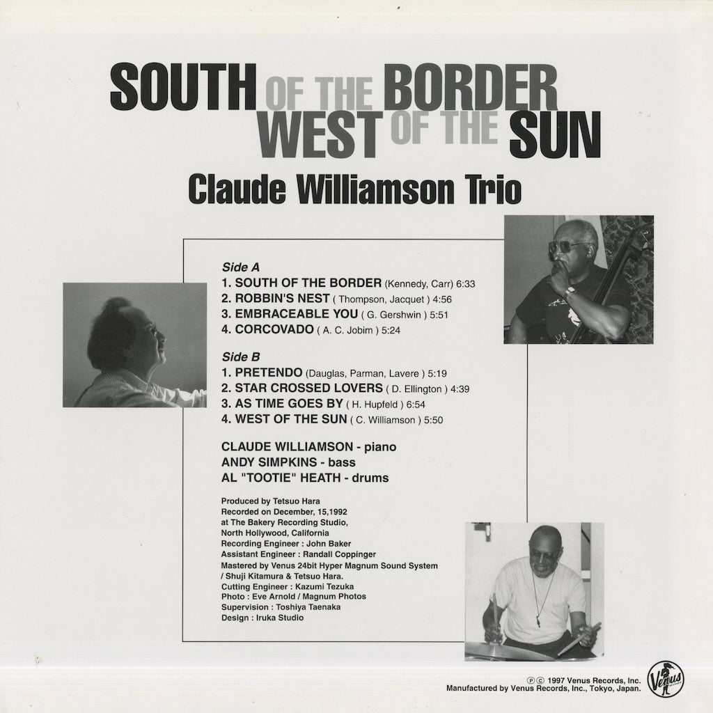 Claude Williamson / クロード・ウィリアムソン / South Of The Border West Of The Sun  (TKJV-19026)