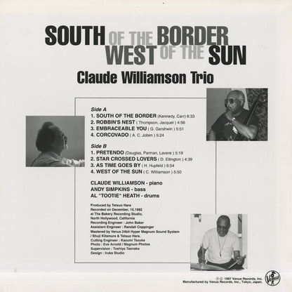 Claude Williamson / クロード・ウィリアムソン / South Of The Border West Of The Sun (TKJV-19026)