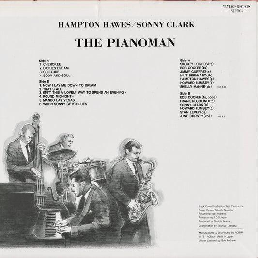 Hampton Hawes, Sonny Clark - The Pianoman (NLP 5004) 1991 JPN Norma｜中古LP