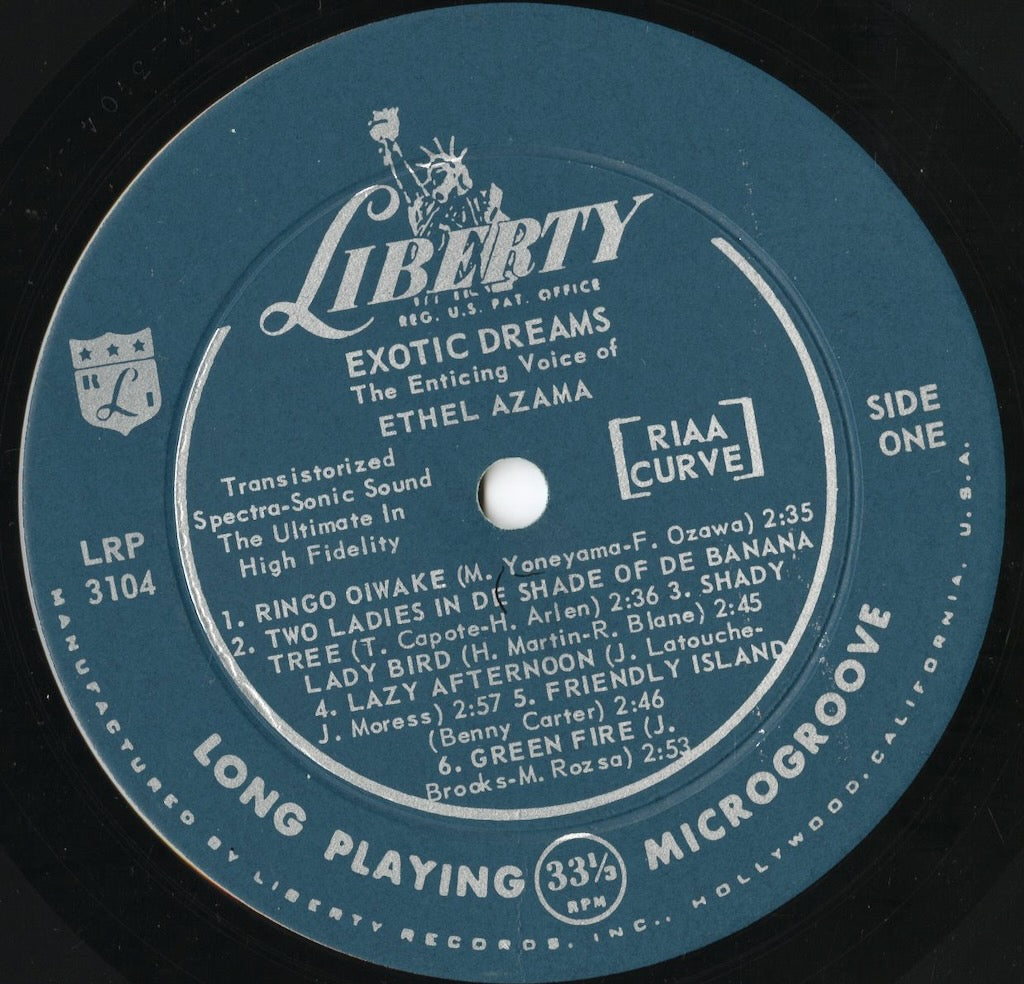 Ethel Azama – Exotic Dreams (LRP 3104) LP 1959 US Liberty｜中古LP