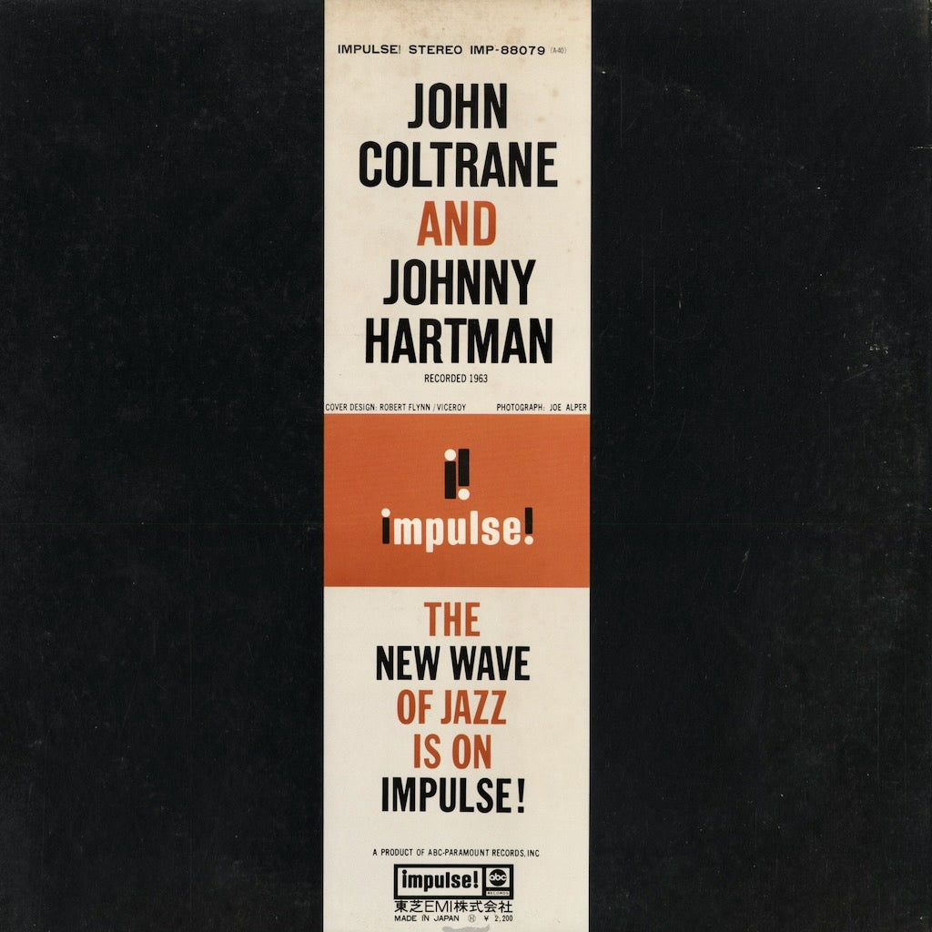 John Coltrane and Johnny Hartman - John Coltrane and Johnny Hartman (IMP 88079) 1973 JPN Impulse｜中古LP