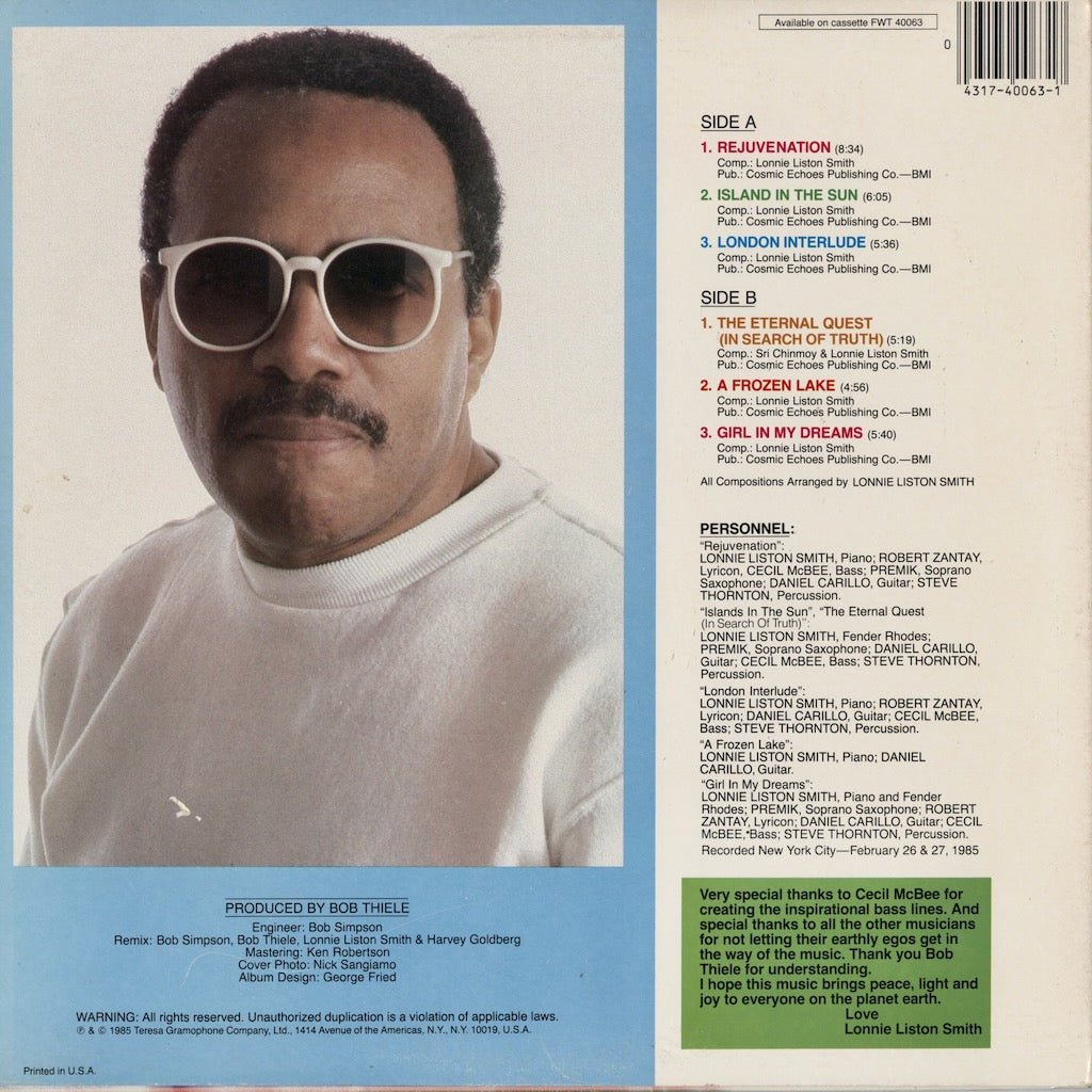 Lonnie Liston Smith / ロニー・リストン・スミス / Rejuvenation (FW