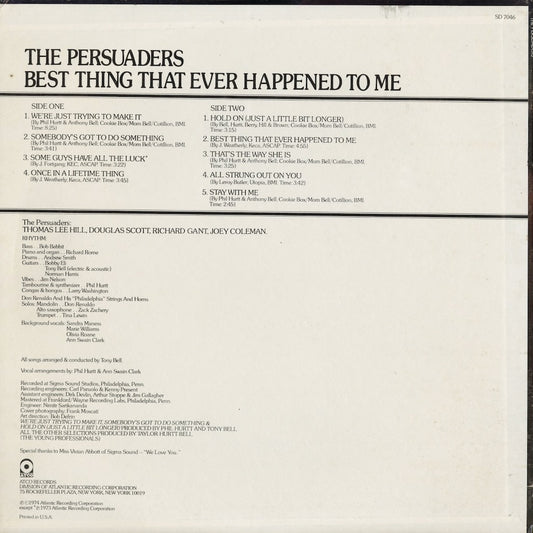 The Persuaders - Best Thing That Ever Happened To Me (SD 7046) 1974 US ATCO｜中古LP