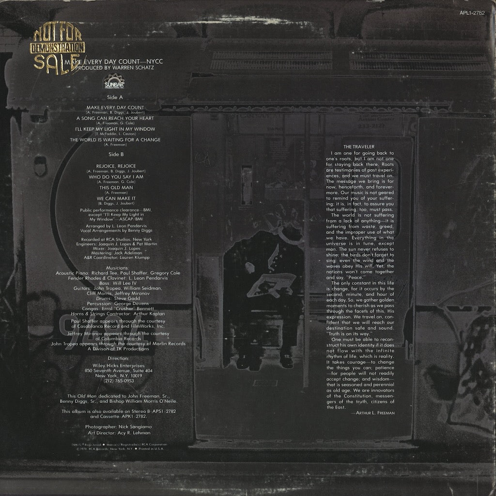 NYCC(New York Community Choir) / ニューヨークシティ・コミュニティ・クワイア / Make Every Day Count (APL1-2782)