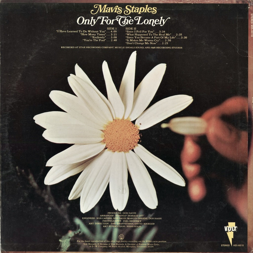 メイヴィス・ステイプルズ / Mavis Staples『Only For The Lonely