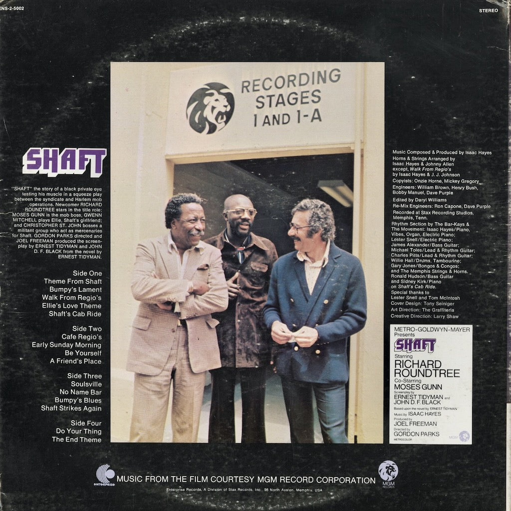 Isaac Hayes - Shaft - OST (ENS-2 5002) LP 1971 US Enterprise｜中古LP