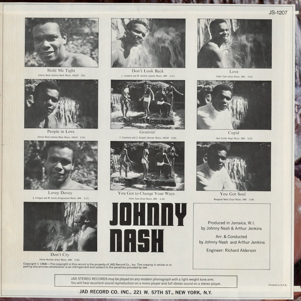 Johnny Nash - Hold Me Tight (JS-1207)  1968 US JAD｜中古LP