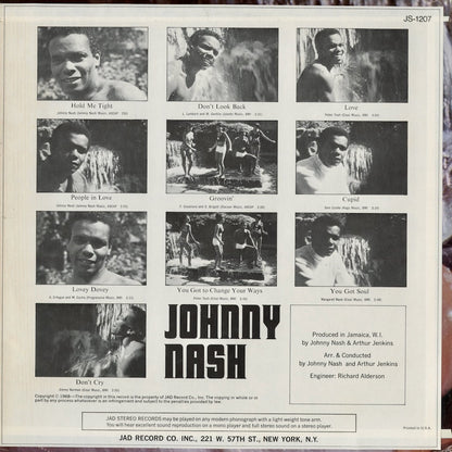 Johnny Nash - Hold Me Tight (JS-1207)  1968 US JAD｜中古LP