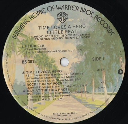 Little Feat - Time Loves a Hero (BS 3015) 1977 US Warner｜中古LP