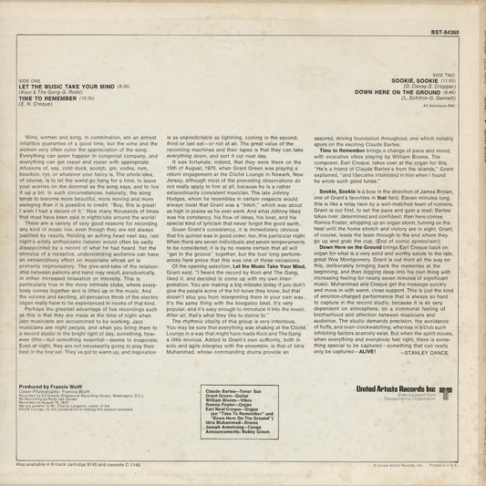 Grant Green - Alive! (BST-84360) 1970 US Blue Note｜中古LP