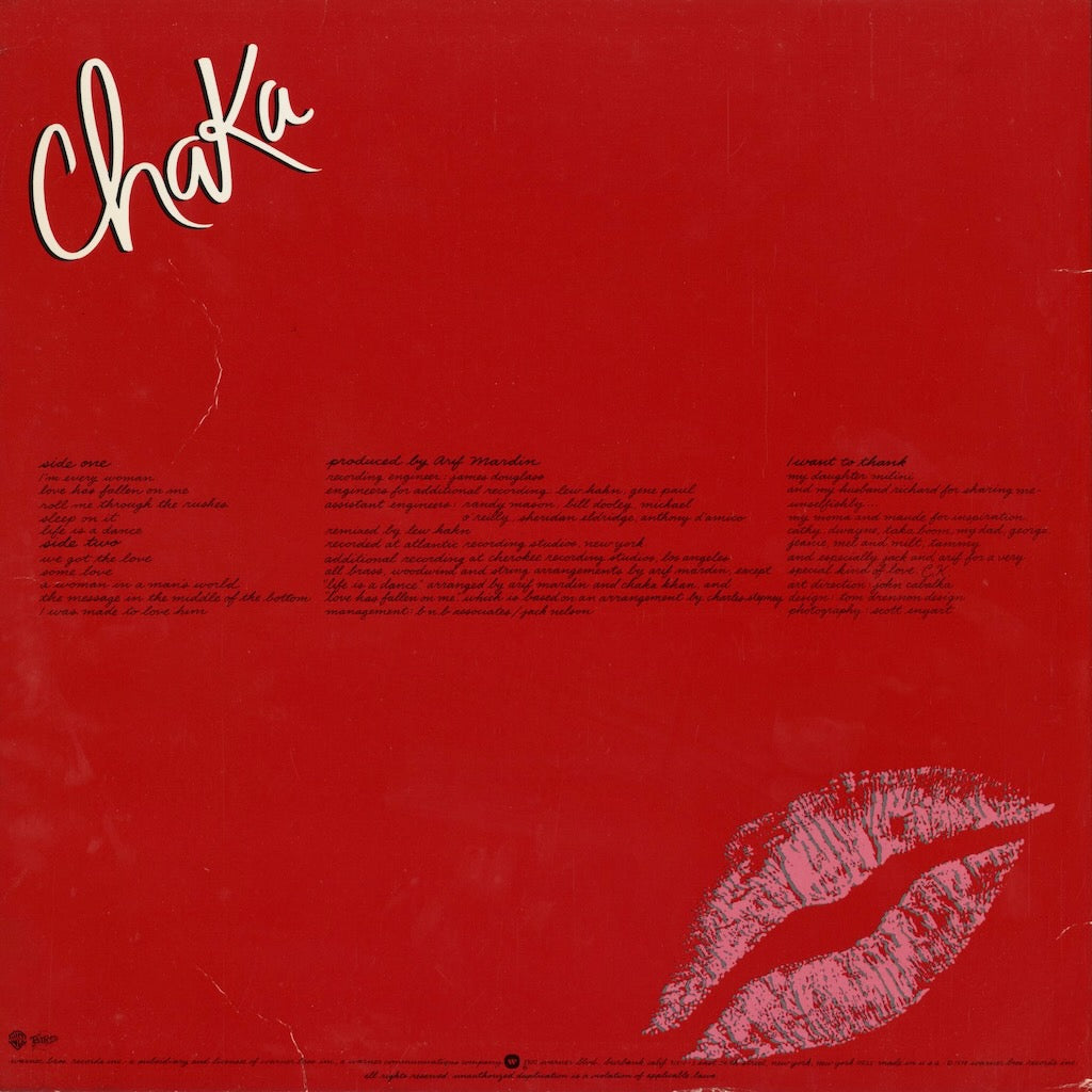 Chaka Khan - Chaka (BSK 3245) 1978 US Warner Bros｜中古LP