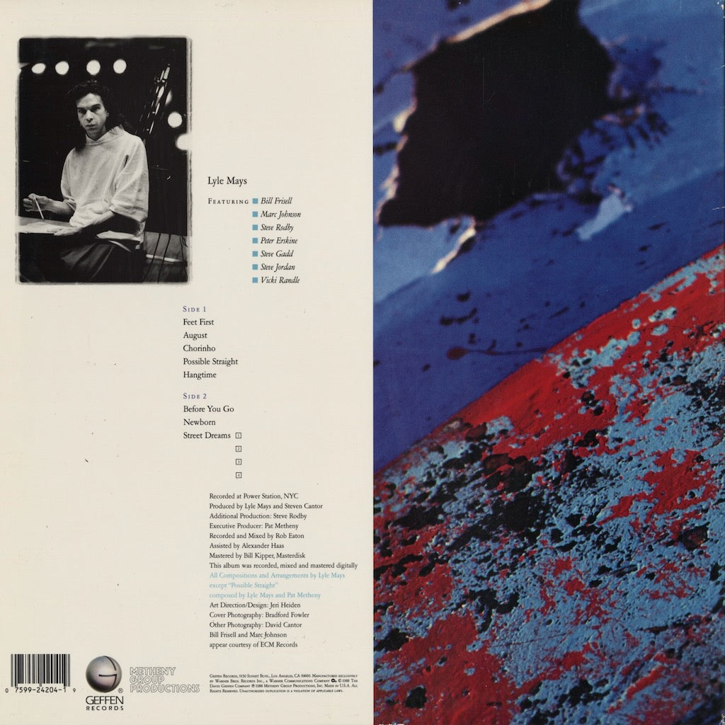 Lyle Mays - Street Dreams (GHS 24204) 1988 US Geffen｜中古LP