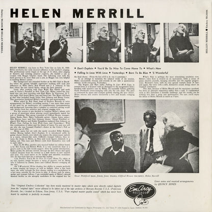 Helen Merrill - Helen Merrill With Clifford Brown (195J-7) LP 1983 JPN EmArcy｜中古LP