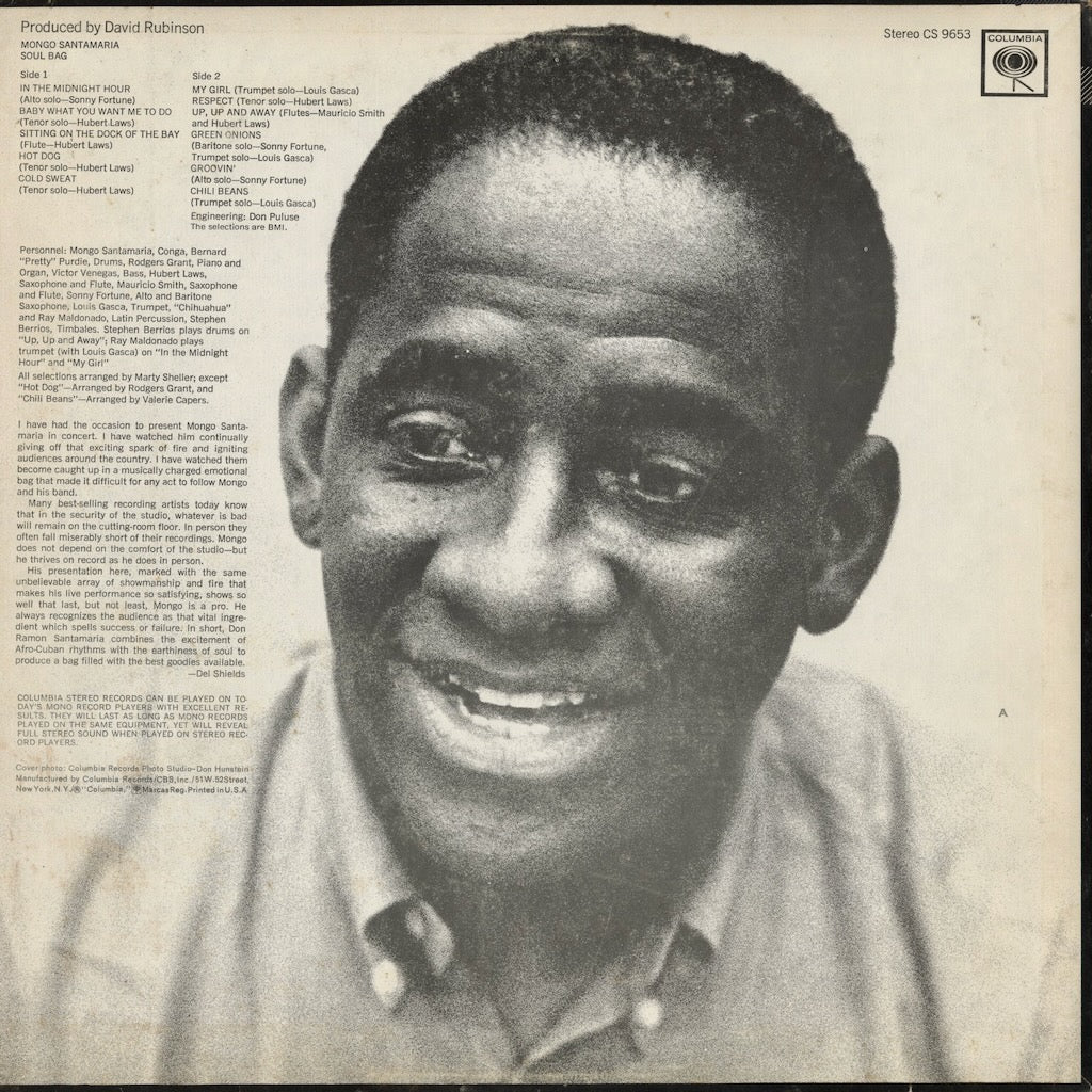 Mongo Santamaria – Soul Bag (CS 9653) LP 1968 US Columbia | 中古LP