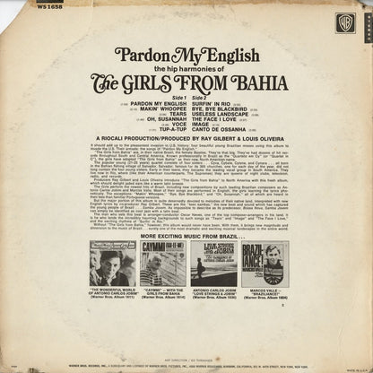 The Girls From Bahia – Pardon My English (WS 1658) LP 1967 US Warner Bros｜中古LP