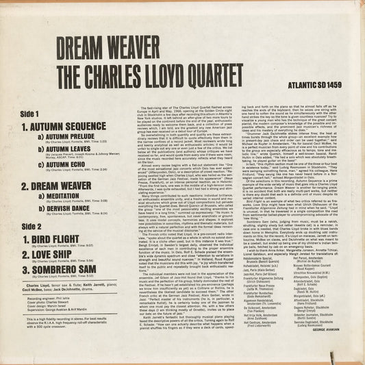 The Charles Lloyd Quartet – Dream Weaver (SD 1459) 1975 US Atlantic | 中古LP