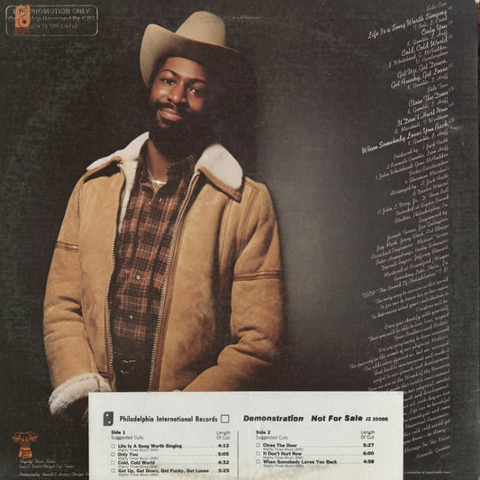 Teddy Pendergrass - Life Is A Song Worth Singing (JZ 35095) LP 1978 US Philadelphia International｜中古LP