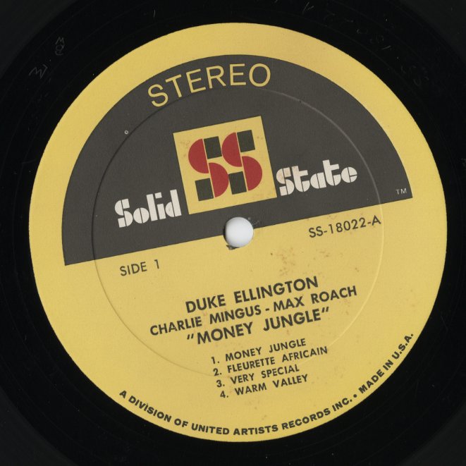 Duke Ellington - Charlie Mingus - Max Roach / デューク・エリントン　チャーリー・ミンガス　マックス・ローチ / Money Jungle (SS 18022)