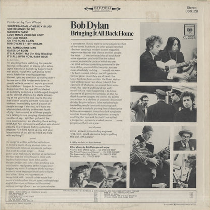Bob Dylan / ボブ・ディラン / Bringing It All Back Home (CS 9128)