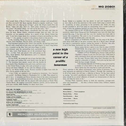 Benny Golson - Turning Point (MG 20801) 1973 US Mercury｜中古LP