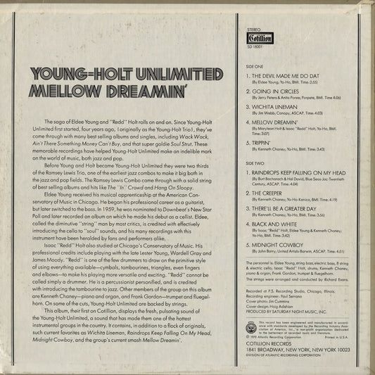 Young Holt Unlimited - Mellow Dreamin' (SD 18001) LP 1970 US Cotillion｜中古LP