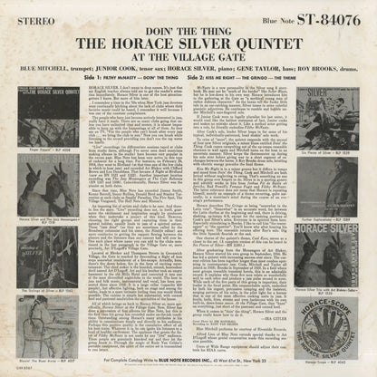 Horace Silver / ホレス・シルヴァー / Doin' The Thing At The Village Gate (GXK 8067)