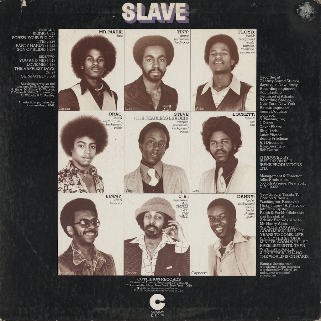 Slave / スレイヴ / S.T. (1977) (SD 9914)
