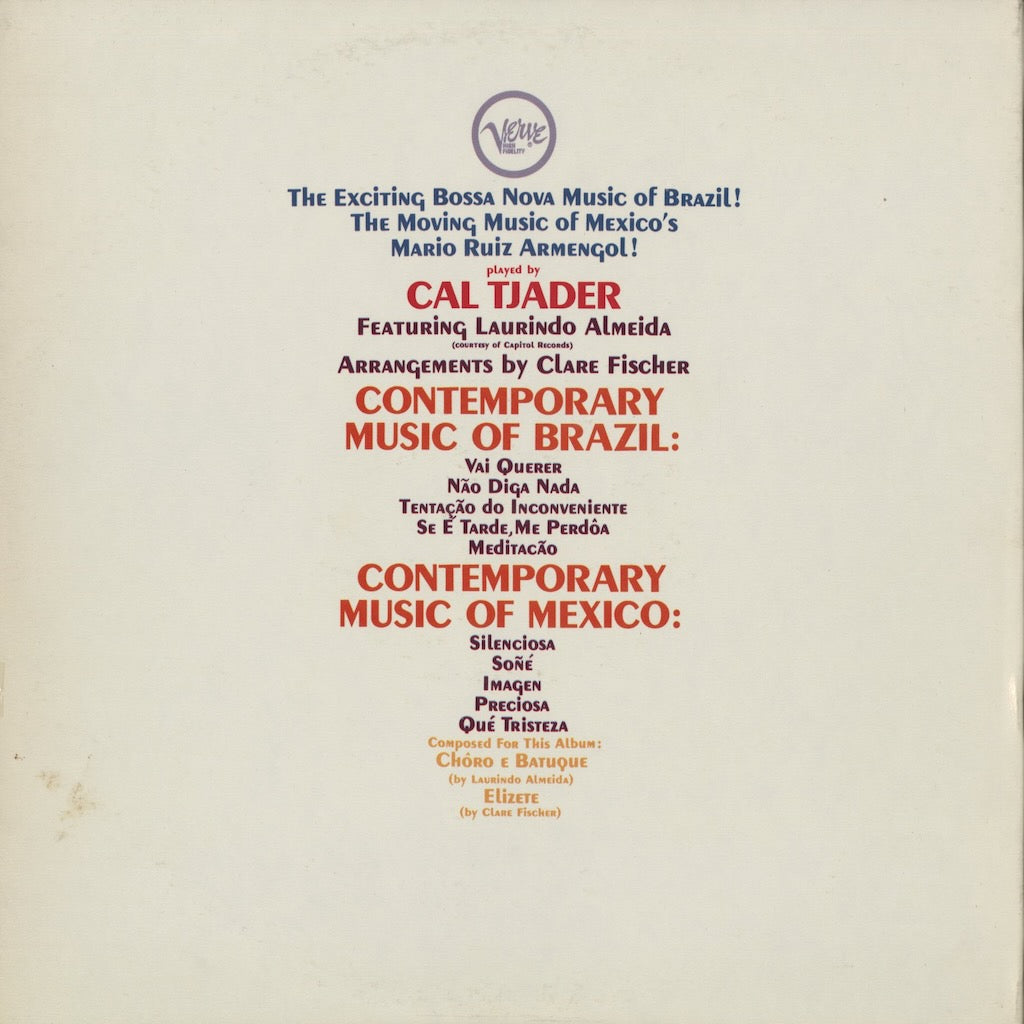 Cal Tjader – The Contemporary Music Of Mexico And Brazil (V-8470) LP 1962 US Verve | 中古LP