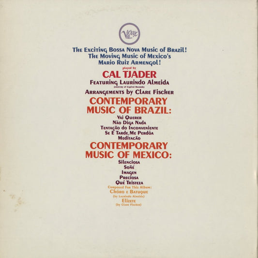 Cal Tjader – The Contemporary Music Of Mexico And Brazil (V-8470) LP 1962 US Verve | 中古LP