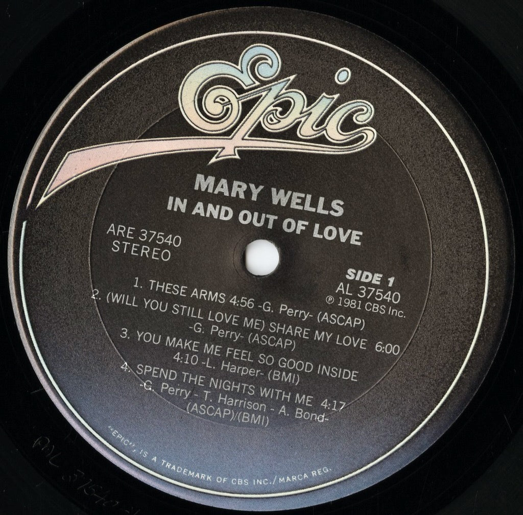 Mary Wells / メアリー・ウェルス / In And Out Of Love (ARE 37540)
