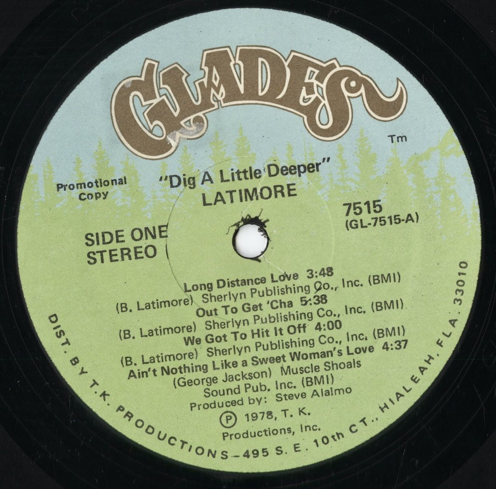Latimore - Dig A Little Deeper (7515) 1978 US Glades｜中古LP