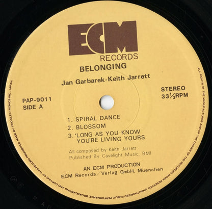 Keith Jarrett - Jan Garbarek / キース・ジャレット, ヤン・ガルバレク / Belonging (PAP-9011)