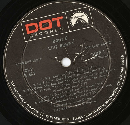 Luiz Bonfa - Bonfa (DLP 25881) LP 1968 US Dot｜中古LP